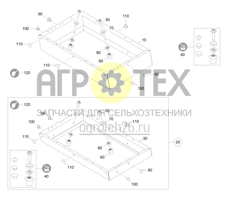 Чертеж  Aufsatz S 180 und S 360 (ETB-0000006744) 