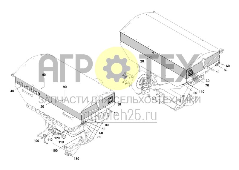 Чертеж  Heckteil DMC 4200 L elektrisch , Folierung (ETB-0000006795) 