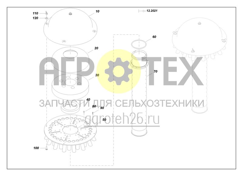 Чертеж  Verteilerkopf 30-125-0 (ETB-0000006809) 