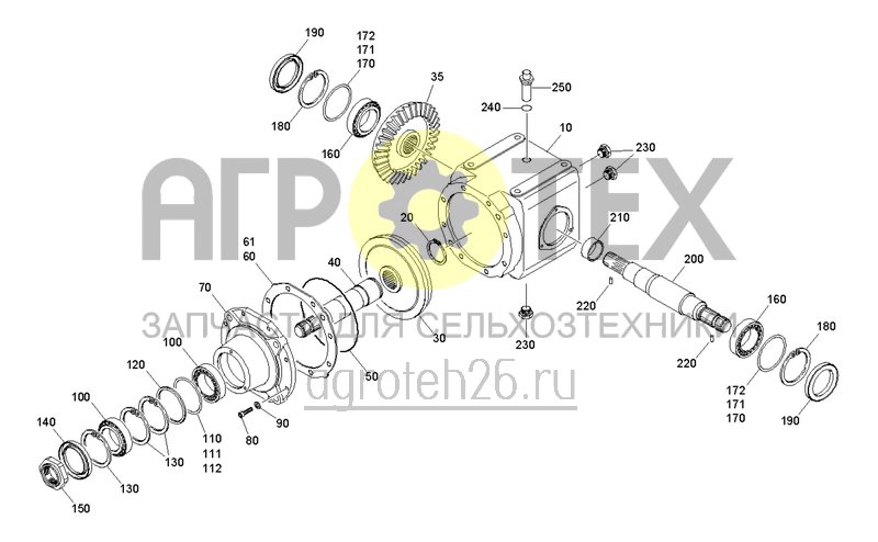 Чертеж  Mittelgetriebe (2) (ETB-0000006862) 