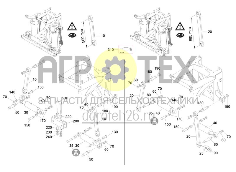 Чертеж  Schwingungsausgleich (2) CC NW319 Flex II+SwingStop 39-48 m (ETB-0000006876) 