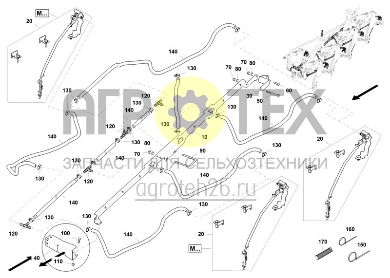 Чертеж  Anbausatz Fl?ssigd?ngung 5 Schar 187,5 (ETB-0000007036) 