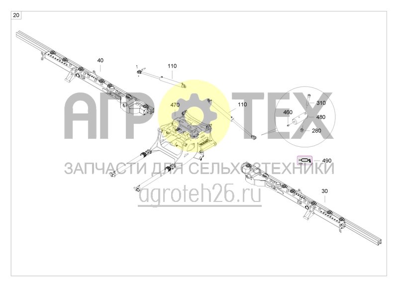 Чертеж  Gezogener Rahmen Precea 12000-T / Heckeinheit (2) (ETB-0000007078) 