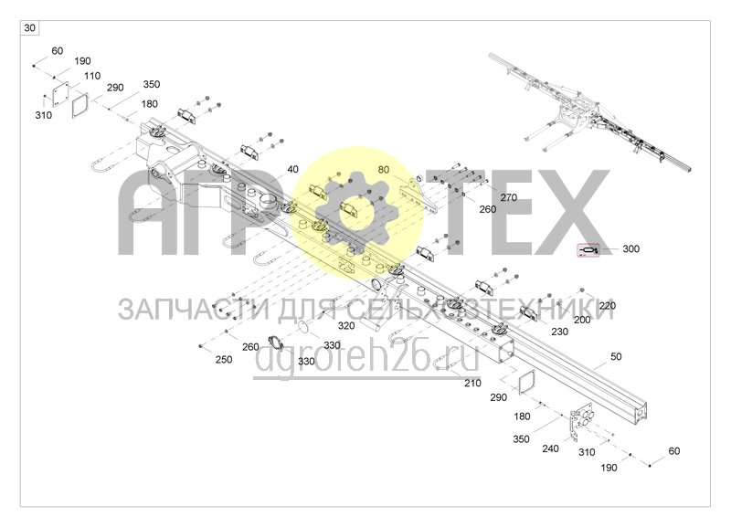 Чертеж  Gezogener Rahmen Precea 12000-T / Ausleger links (3) (ETB-0000007079) 