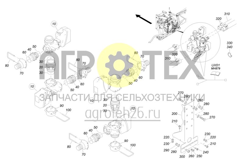 Чертеж  DirectInject Ventile innen (ETB-0000007161) 