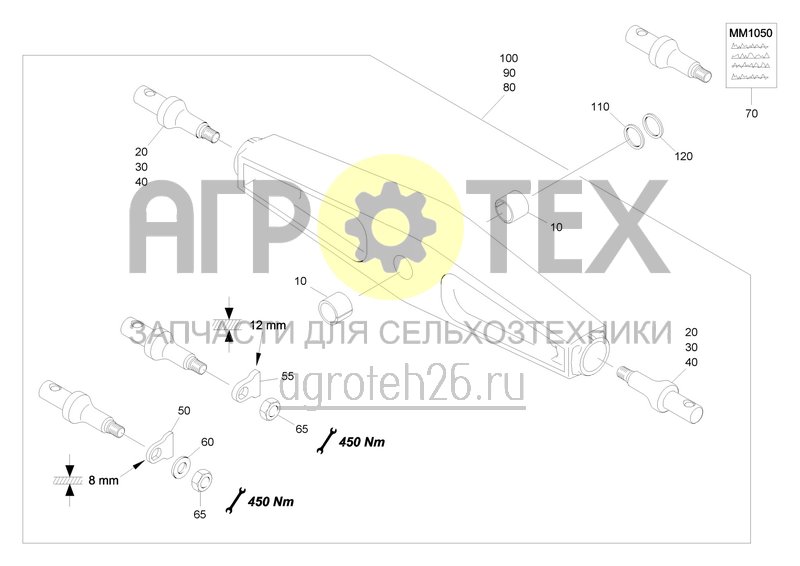 Чертеж  Unterlenkeranh?ngung (2) (ETB-0000007189) 