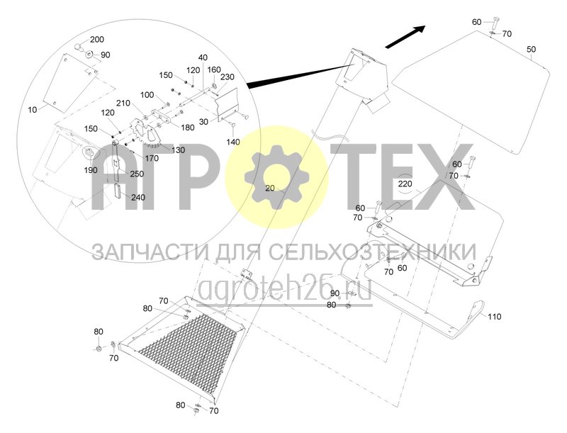 Чертеж  Bef?llschnecke f?r Precea 4500-2CC variabel teleskopierbar / Bef?llschnecke vormontiert (4) (ETB-0000007209) 