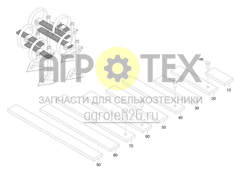 Чертеж  Ausleger f?r Armierung HSZ/HSR (ETB-0000007219) 