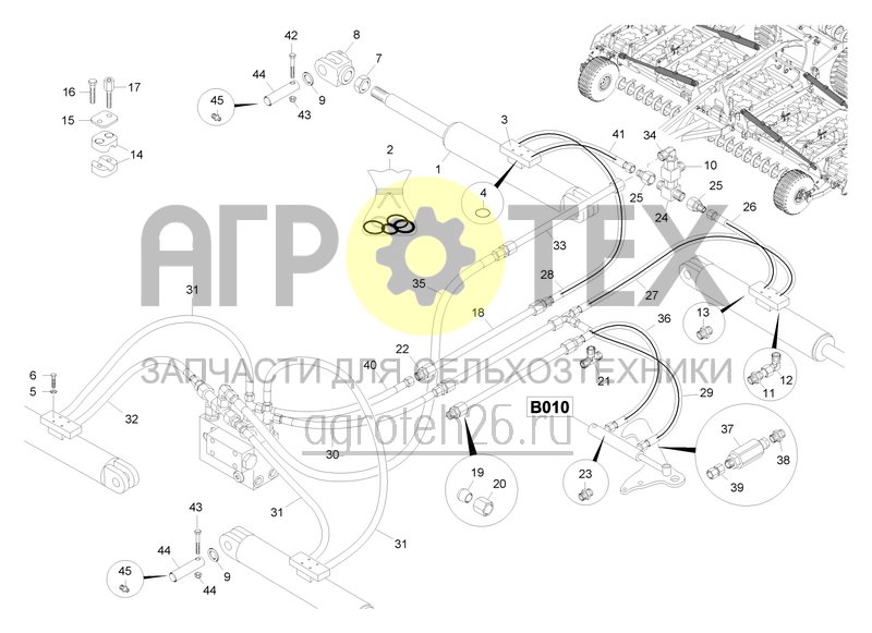  Klappungshydraulik (2) ab 12.2022 (ETB-0000007236)  (№8 на схеме)