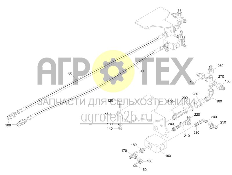 Чертеж  Hydraulik 7003, 8003-2TX ohne CF (2) ab 12.2022 (ETB-0000007296) 