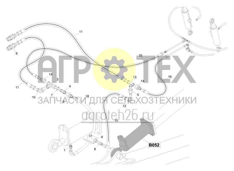 Чертеж  Hydraulik 7003, 8003-2TX ohne CF (4) ab 12.2022 (ETB-0000007298) 