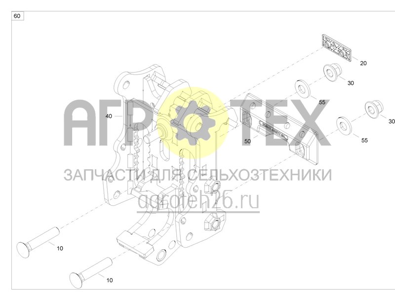 Чертеж  Reihenabstand 75 cm - 16 Reihen (2) (ETB-0000007413) 