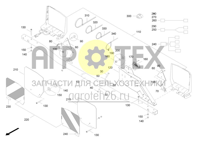 Чертеж  Beleuchtung DMC 4.5 m kurz (ETB-0000007454) 