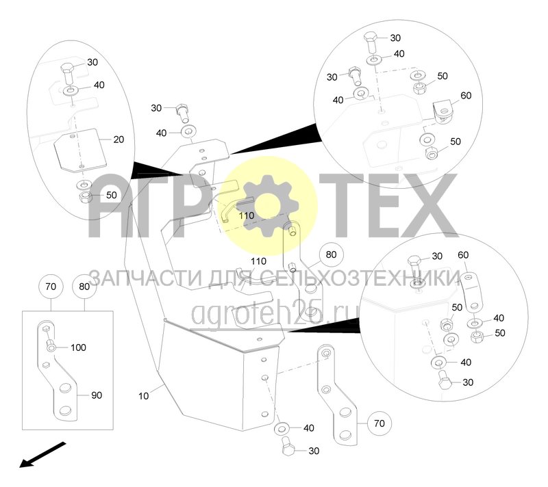 Чертеж  Verkleidung Hydr.Grundmaschine (ETB-0000007458) 