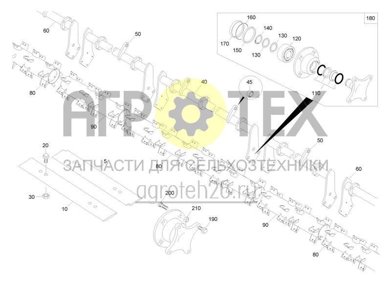  Messerwalze Catros 8003-2TX (1) ab 2021 (ETB-0000007470)  (№100 на схеме)