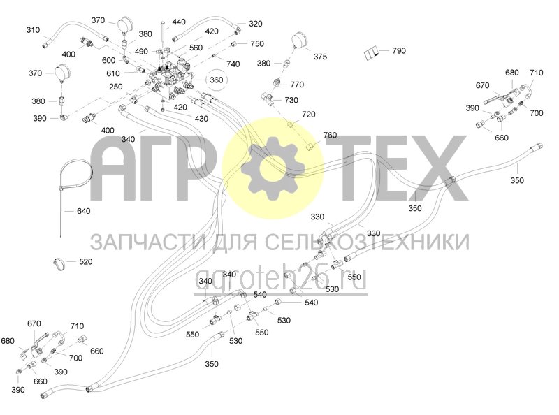 Чертеж  Hydraulisches Schardrucksystem f?r Precea 9000-T und 12000-T (1) (ETB-0000007494) 