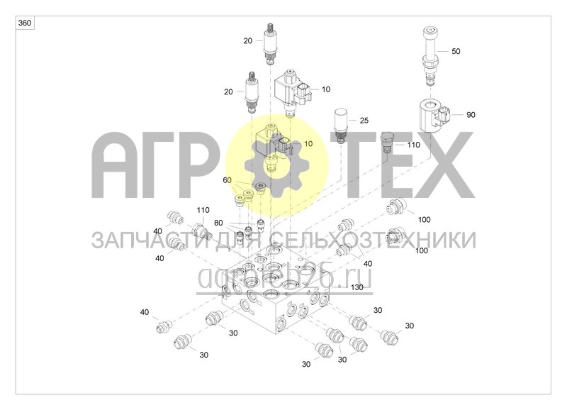 Чертеж  Hydraulisches Schardrucksystem f?r Precea 9000-T und 12000-T (2) (ETB-0000007507) 