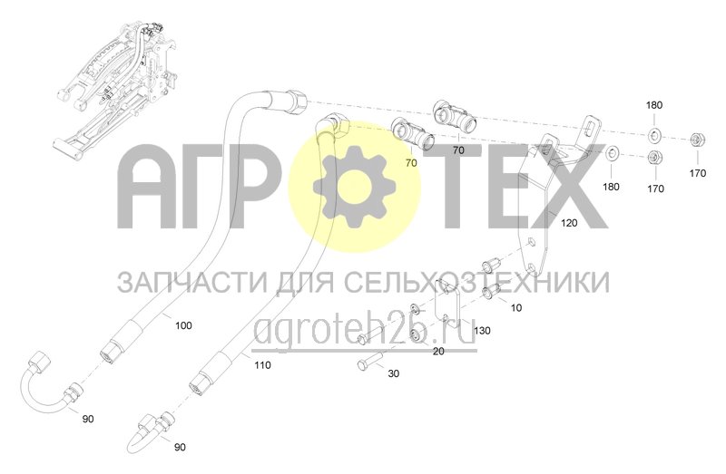 Чертеж  PreTeC-Anbauteile f?r hydraulisches Schardrucksystem (ETB-0000007513) 