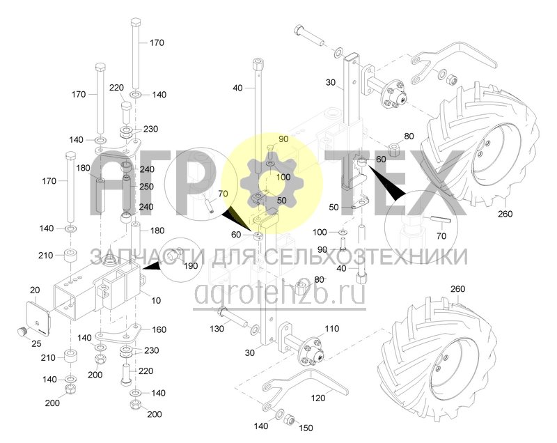 Чертеж  Doppelstuetzrad OL Stufe (ETB-0000007749) 