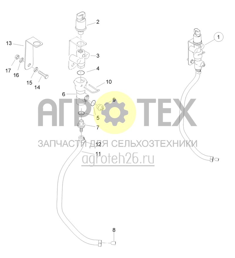  TG Armatur-Druckaufnahme frostsicher (ETB-0000007767)  (№8 на схеме)