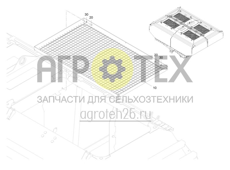 Чертеж  Beh?lter , Siebgitter DMC 13000 L (ab den 01.2015) (ETB-0000007798) 