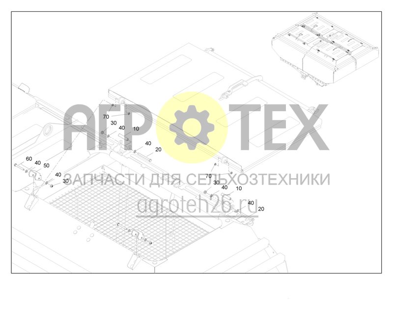 Чертеж  Beh?lter , Druckdeckelbeschlag DMC 13000 L (ab den 07.2023) (ETB-0000007800) 