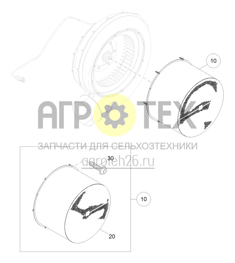 Чертеж  Ansaugschutzgitter (ETB-0000007861) 