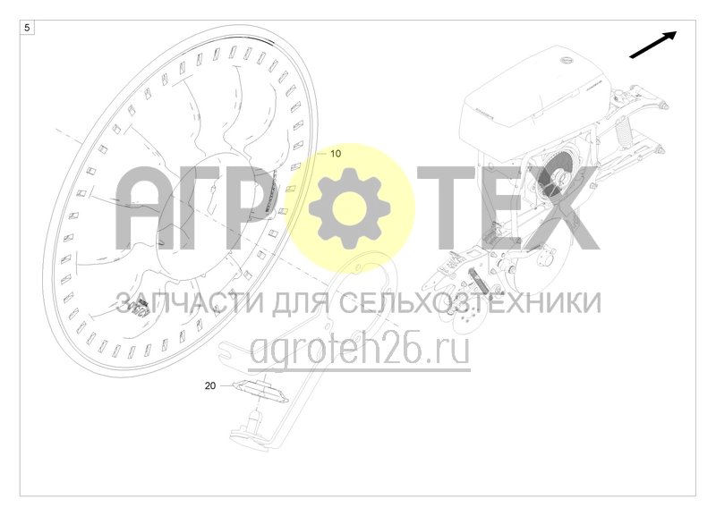  Vereinzelungsscheibe - Mais 5,0 mm (ETB-0000007877)  (№10 на схеме)