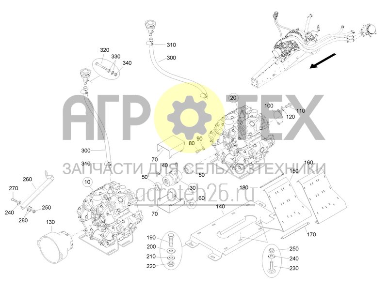 Чертеж  Pumpenausr?stung 700 l/min - ab 04.2023 (ETB-0000007886) 