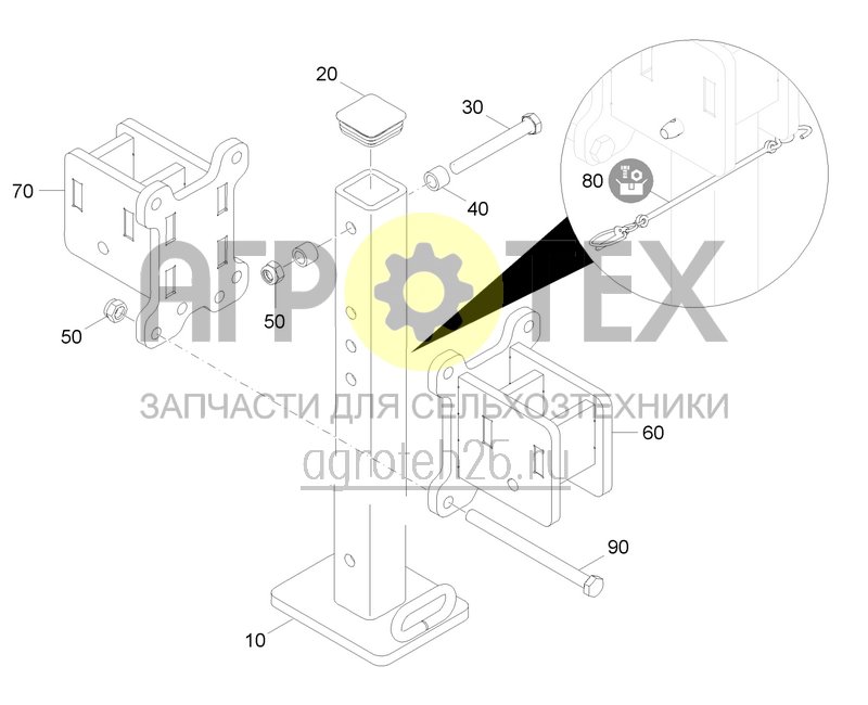 Чертеж  Abstellst?tze Standard (ETB-0000008058) 