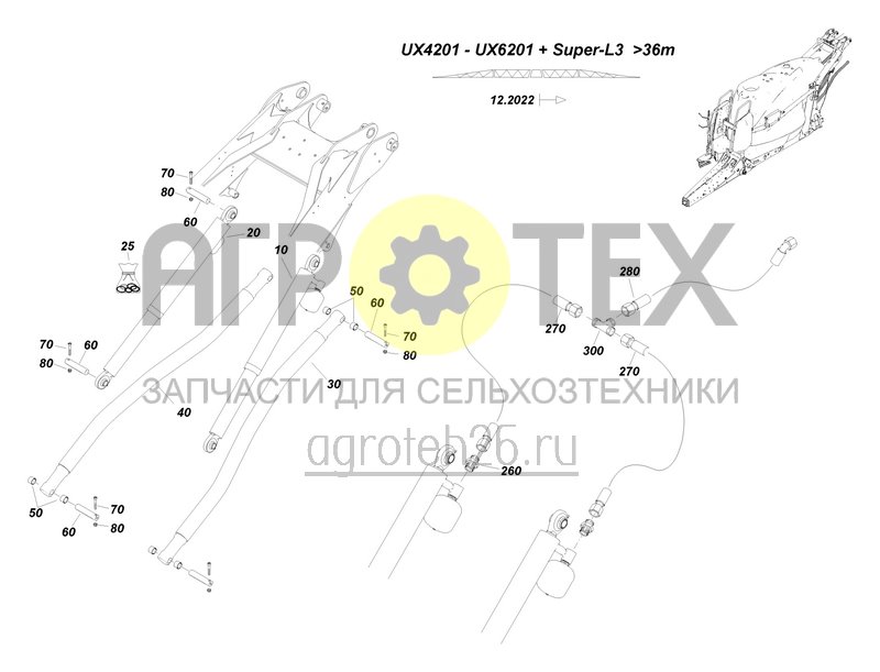 Чертеж  Gest?ngehubwerk (3) UX 4201-UX 6201 mit L3 ab 36 m ab 12.2022 (ETB-0000008067) 