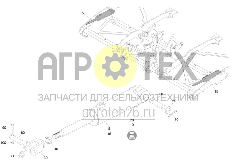 Чертеж  Hydraulische Arbeitstiefenverstellung (1) (ETB-0000008086) 