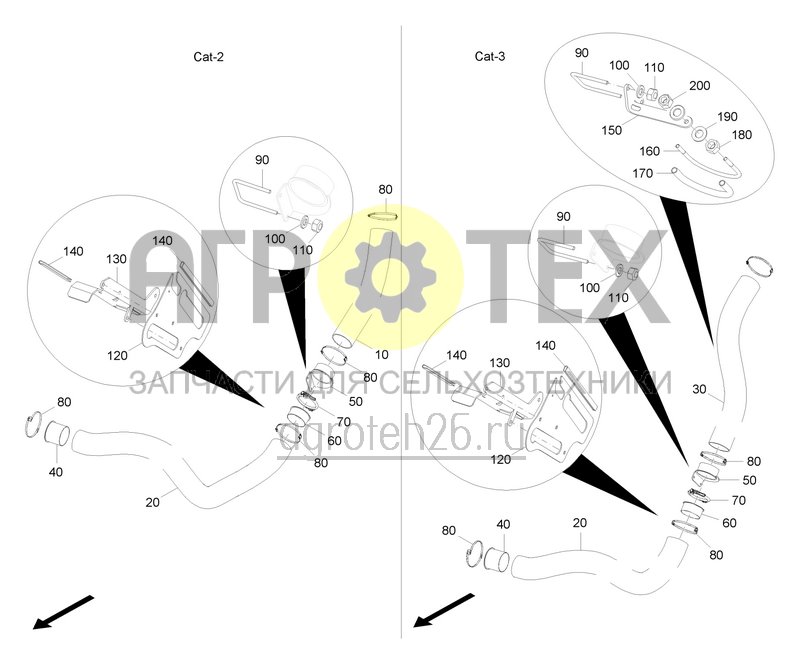 Чертеж  Montageteile F?rderstrecke FTender CAT-2TS (ETB-0000008114) 