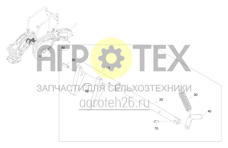 Чертеж  Mechanische Scharhochstellung (neue Variante) (ETB-0000008130) 