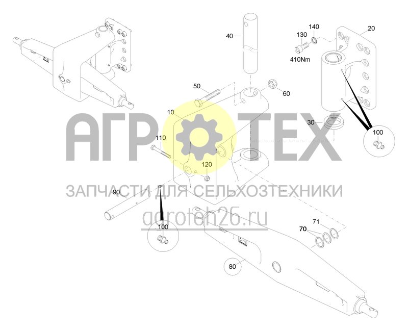 Чертеж  Unterlenkeranh?ngung Kat. 3 verst?rkt (1) (ETB-0000008241) 