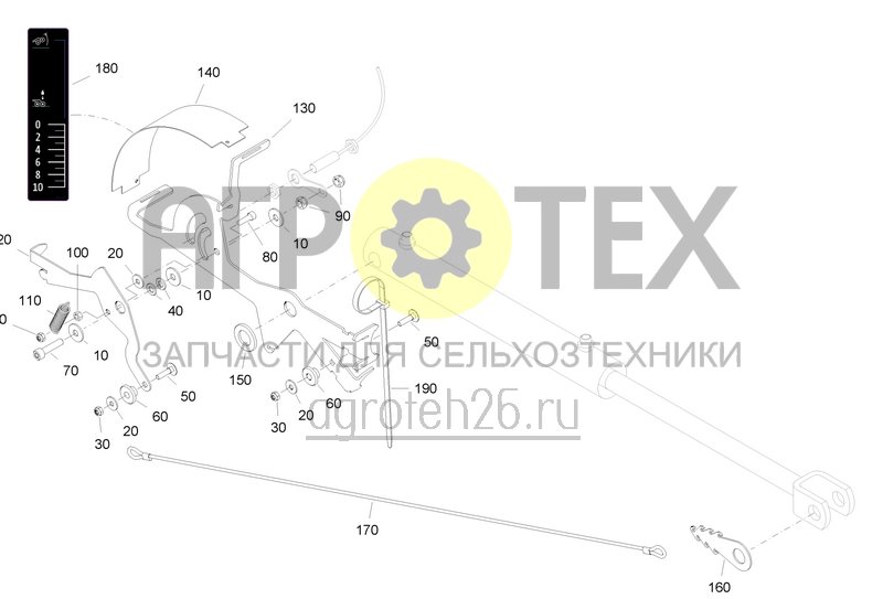 Чертеж  Mechanische Schardruckanzeige bei hydraulischer Schardruckverstellung (ETB-0000008245) 