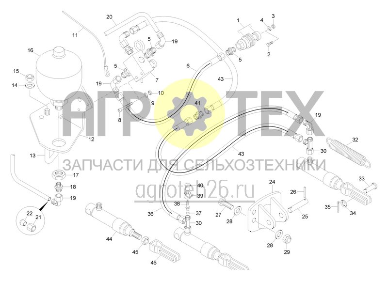 Чертеж  Hydraulikbremssystem (ETB-0000008290) 