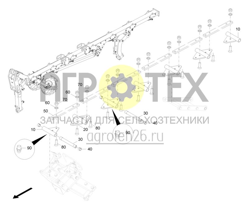  Verstellstange 7 V (ETB-0000008401)  (№10 на схеме)