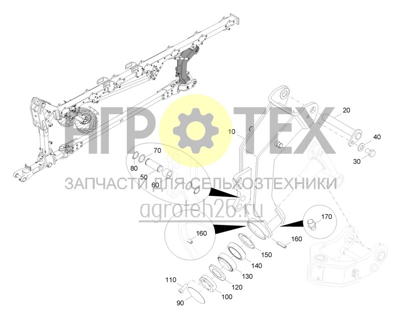 Чертеж  Wendearm hinten (ETB-0000008403) 