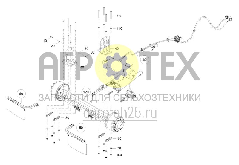  Starrachse gebremst (1) (ETB-0000008461)  (№80 на схеме)