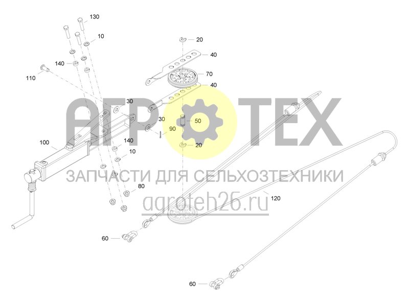 Чертеж  Starrachse gebremst / Standbremse (4) (ETB-0000008470) 