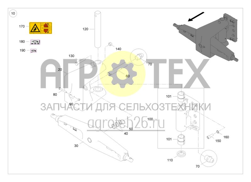 Чертеж  Unterlenkeranh?ngung Kat. 3 (ETB-0000008518) 