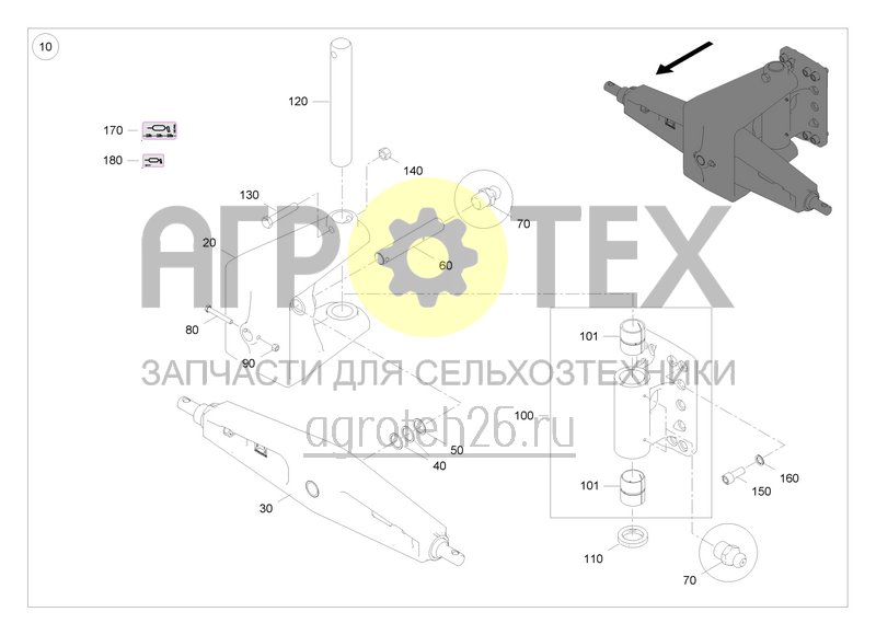 Чертеж  Unterlenkeranh?ngung Kat. 4N (ETB-0000008522) 