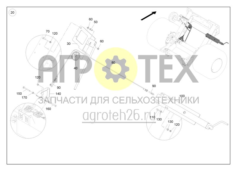 Чертеж  Handbremse DMC (ETB-0000008537) 