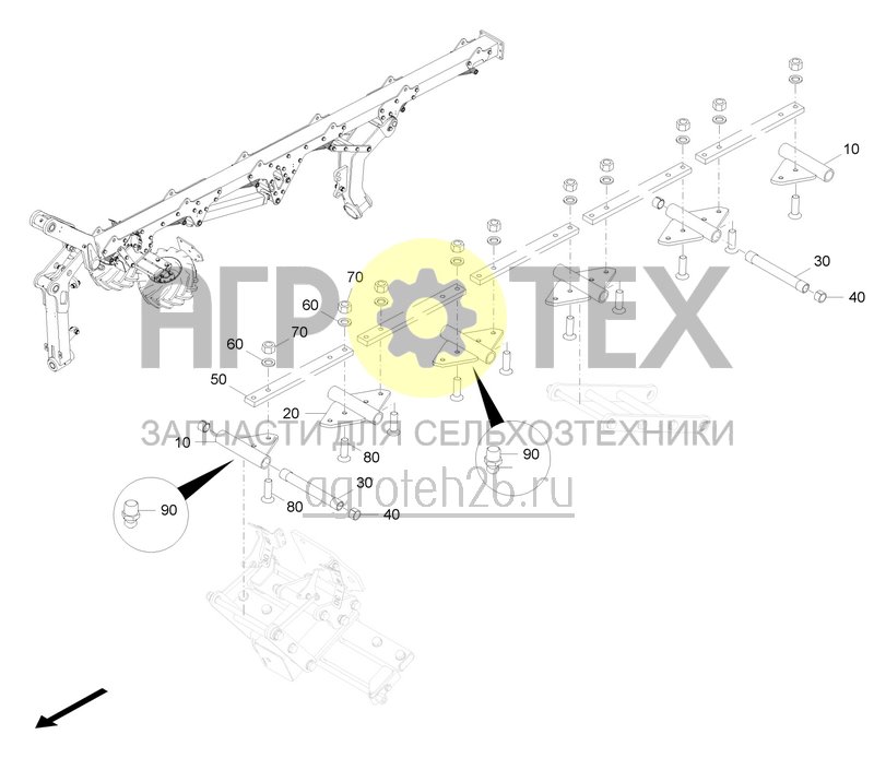  Verstellstange 6 V (ETB-0000008538)  (№10 на схеме)