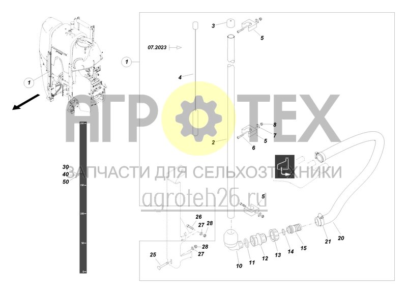 Чертеж  F?llstandsanzeige Frischwassertank ab 07.2023 (ETB-0000008587) 