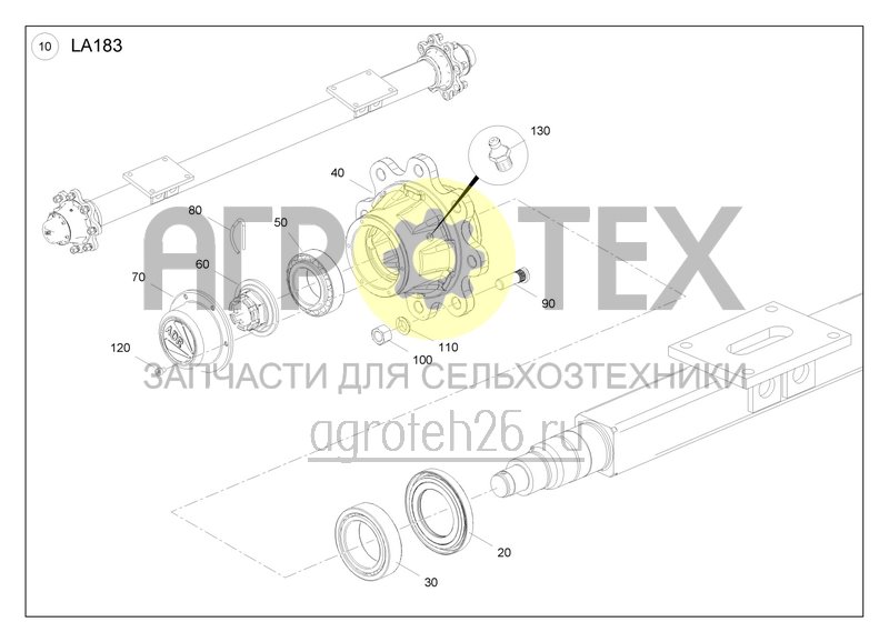 Чертеж  Laufachse 2300 (2) (ETB-0000008664) 