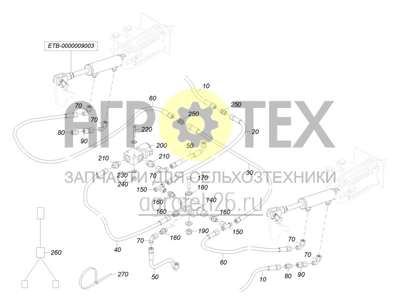 Чертеж  Hydraulik Exaktstriegel (ETB-0000008901) 