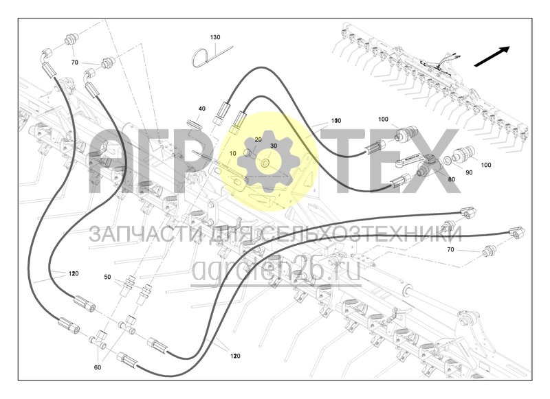 Чертеж  Exaktstriegel 6000 f?r Primera DMC (3) / Hydraulik (ETB-0000008935) 