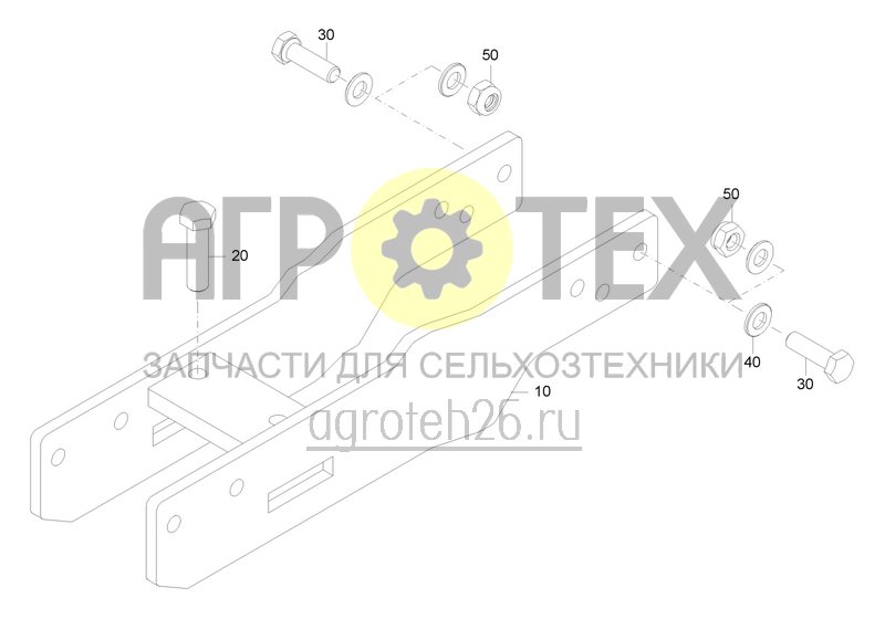 Чертеж  Verl?ngerung EKP-M f?r drei Messer (ETB-0000008957) 